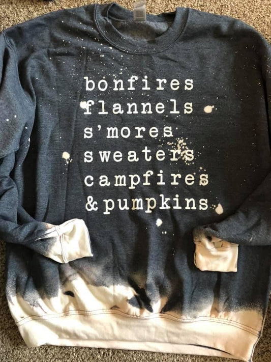 Bonfires, Flannels, S’mores, Sweaters, Campfires, & Pumpkins